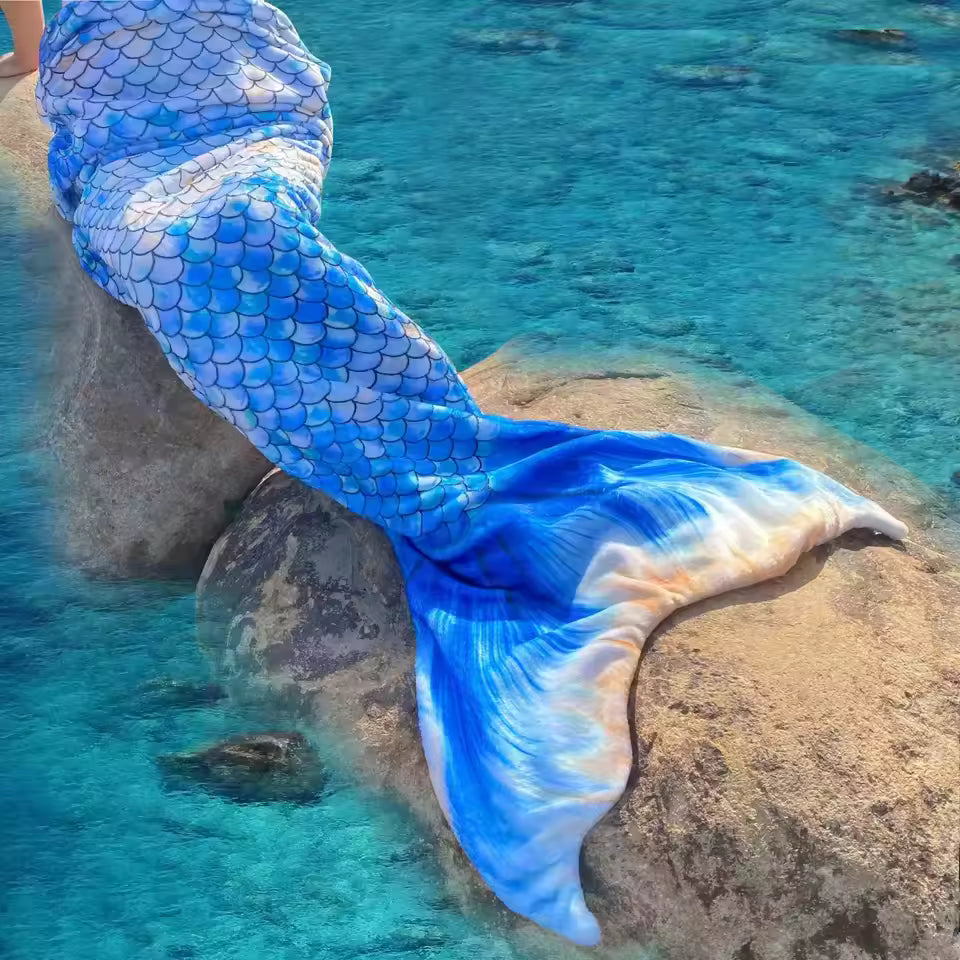 Princess Mermaid Tail Blanket