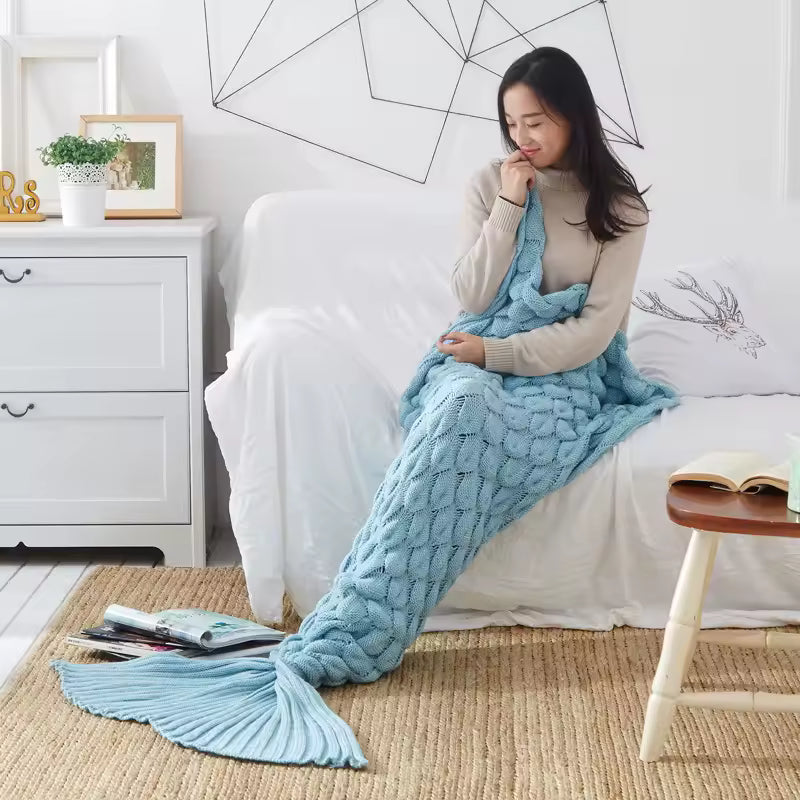 Queen Mermaid Tail Blanket