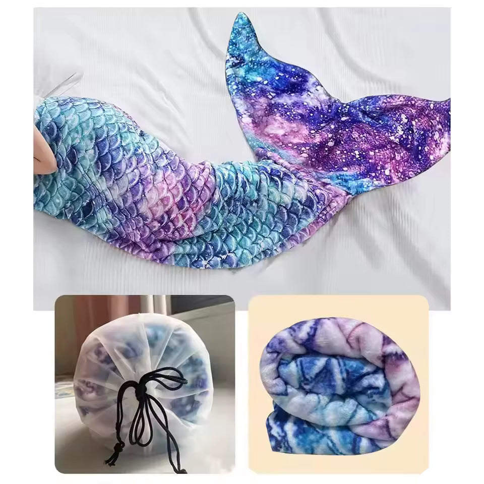 Princess Mermaid Tail Blanket