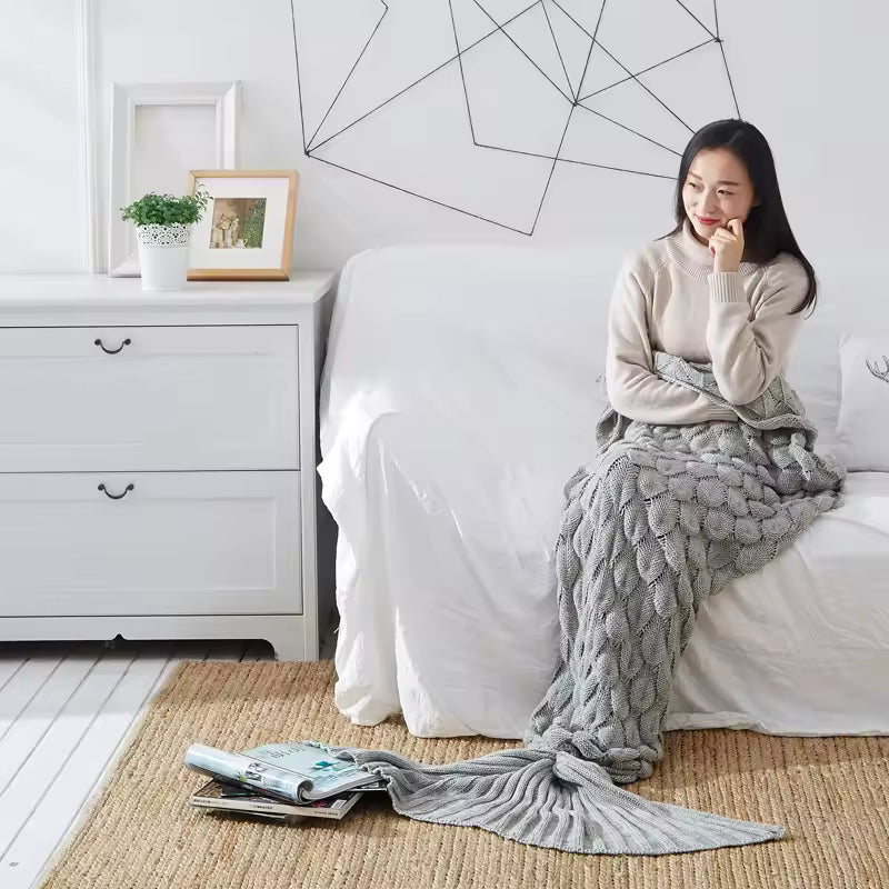 Queen Mermaid Tail Blanket