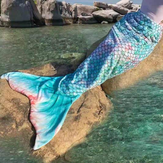 Princess Mermaid Tail Blanket