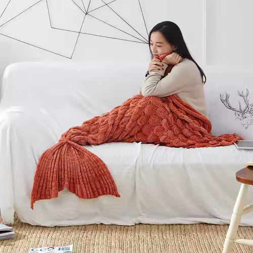 Queen Mermaid Tail Blanket