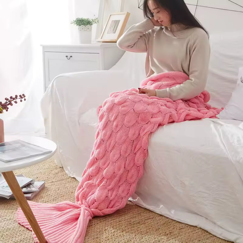 Queen Mermaid Tail Blanket