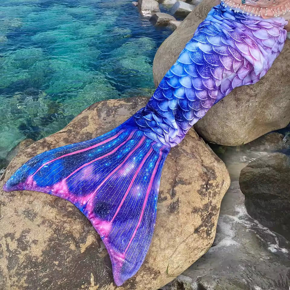 Princess Mermaid Tail Blanket