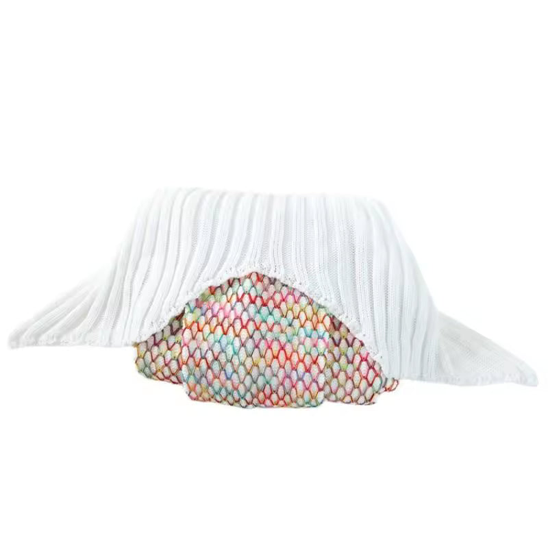 Rainbow Mermaid Tail Blanket
